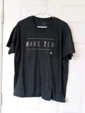 Hang Ten Men's XL Dark Blue Graphic Print T-Shirt Premium Tee